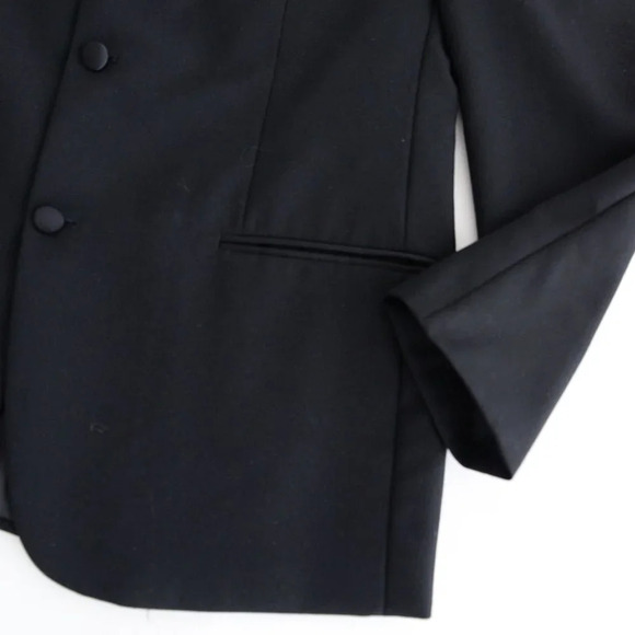 Alfred Sung Black Tuxedo Matching Set Adjustable waist on  the pants Size 42R - Picture 14 of 16